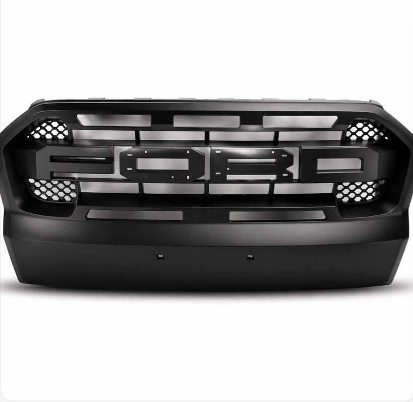 Ford Ranger T7 (2015–2019) | Raptor Style Front Grille – Matte Black
