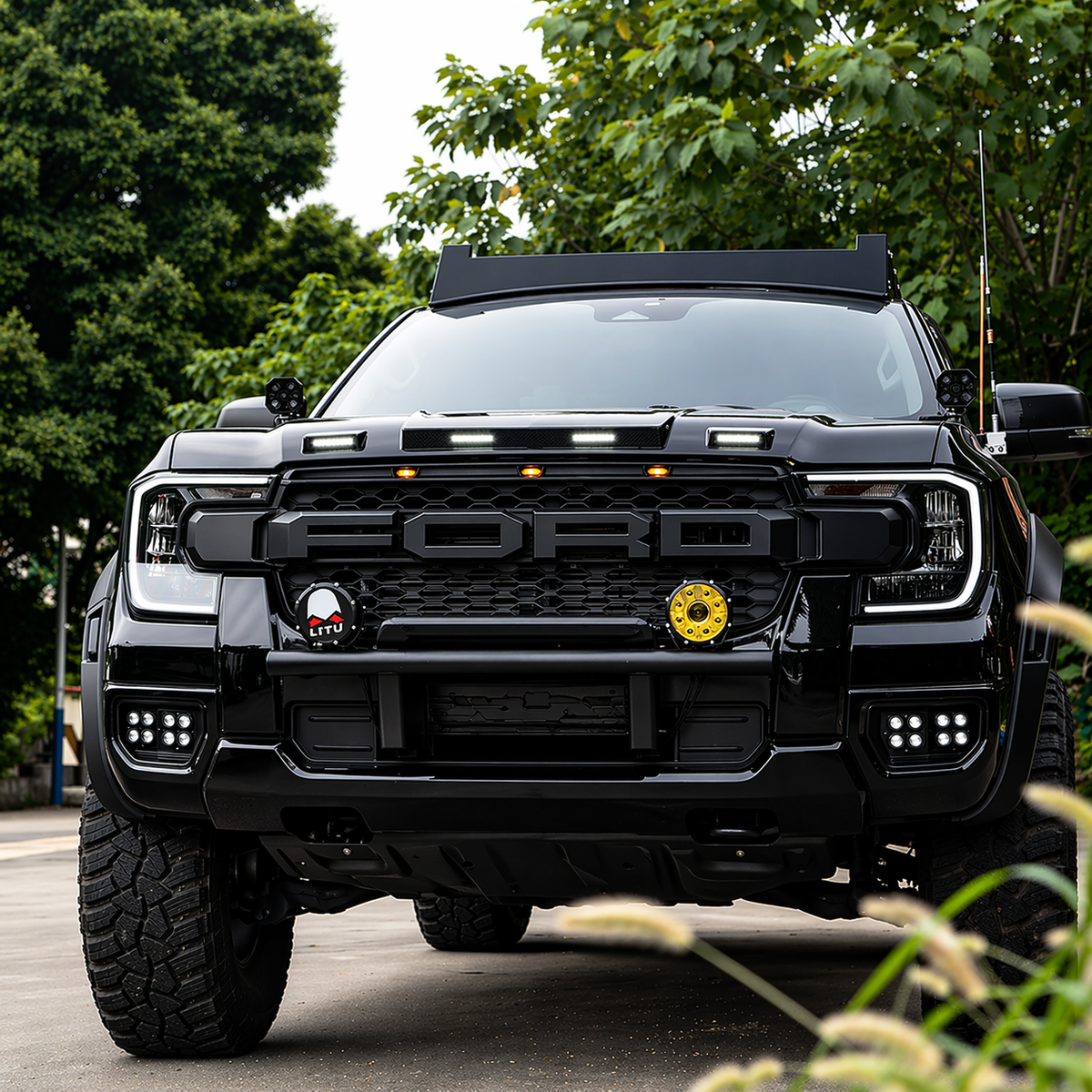 Ford Ranger T9 / Everest (2022–Present) | Raptor Style LED Front Grille