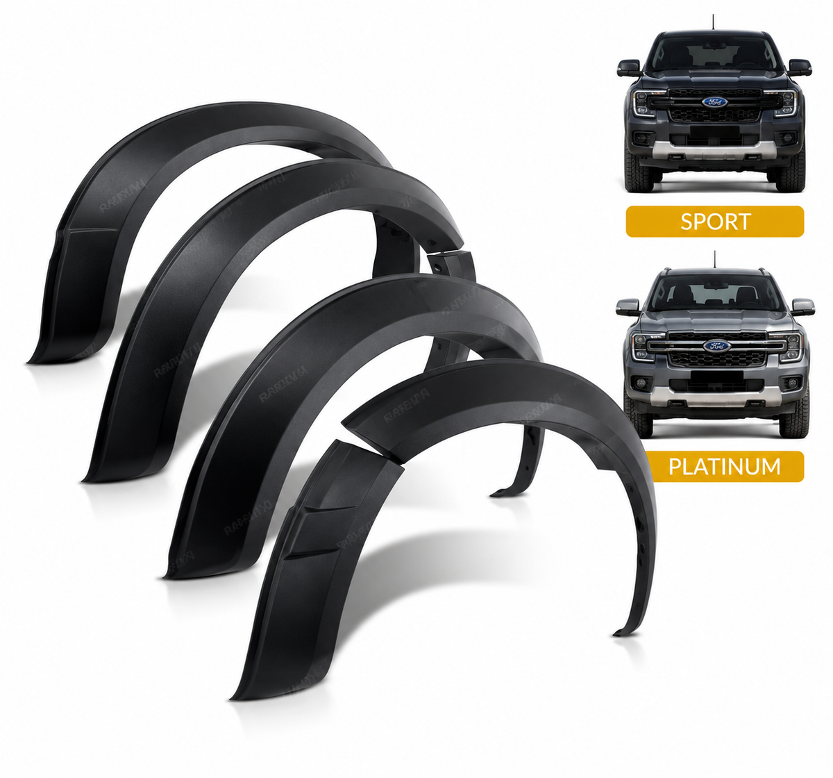 Ford Ranger T9 (2023–Present) | 5” Wide Body Wheel Arch Fender Flare Kit
