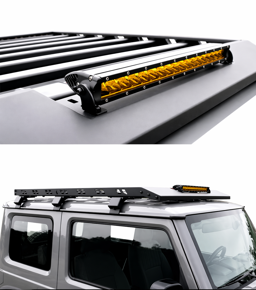 Suzuki Jimny JB64/JB74 (2019–Present) | Aluminium Roof Rack with LED Light Bar