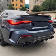 BMW 4 Series G24 G26 Gran Coupe fitted with M4 style gloss black rear boot spoiler