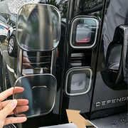 Smoked black rear light covers fitted to 2026 Land Rover Defender