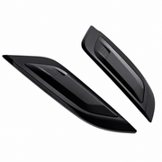 Gloss black left and right bonnet vent trim pair for Defender L663