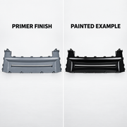 Grey primer finish and painted gloss black example comparison