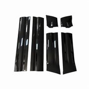 Six-piece gloss-black lower door trim kit for Land Rover Defender L663