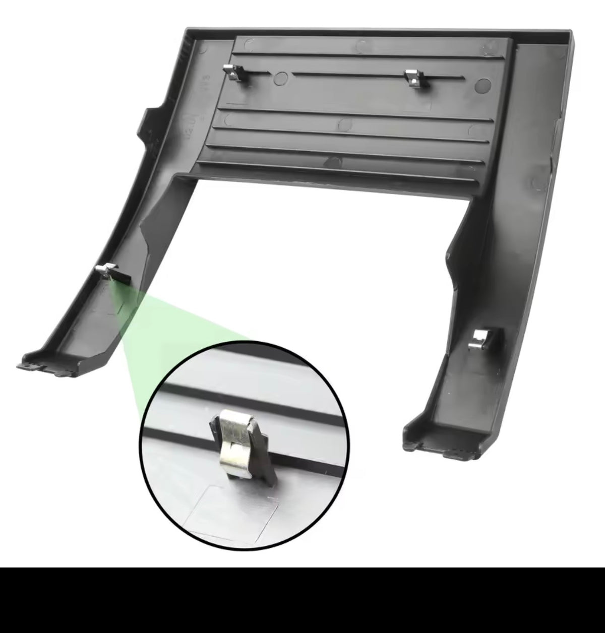 Rear retaining clips of replacement side ladder top cover