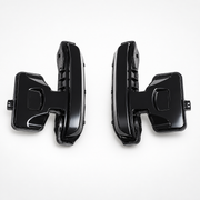 Pair of black LED mirror indicator lamp assemblies for Land Rover Defender L663
