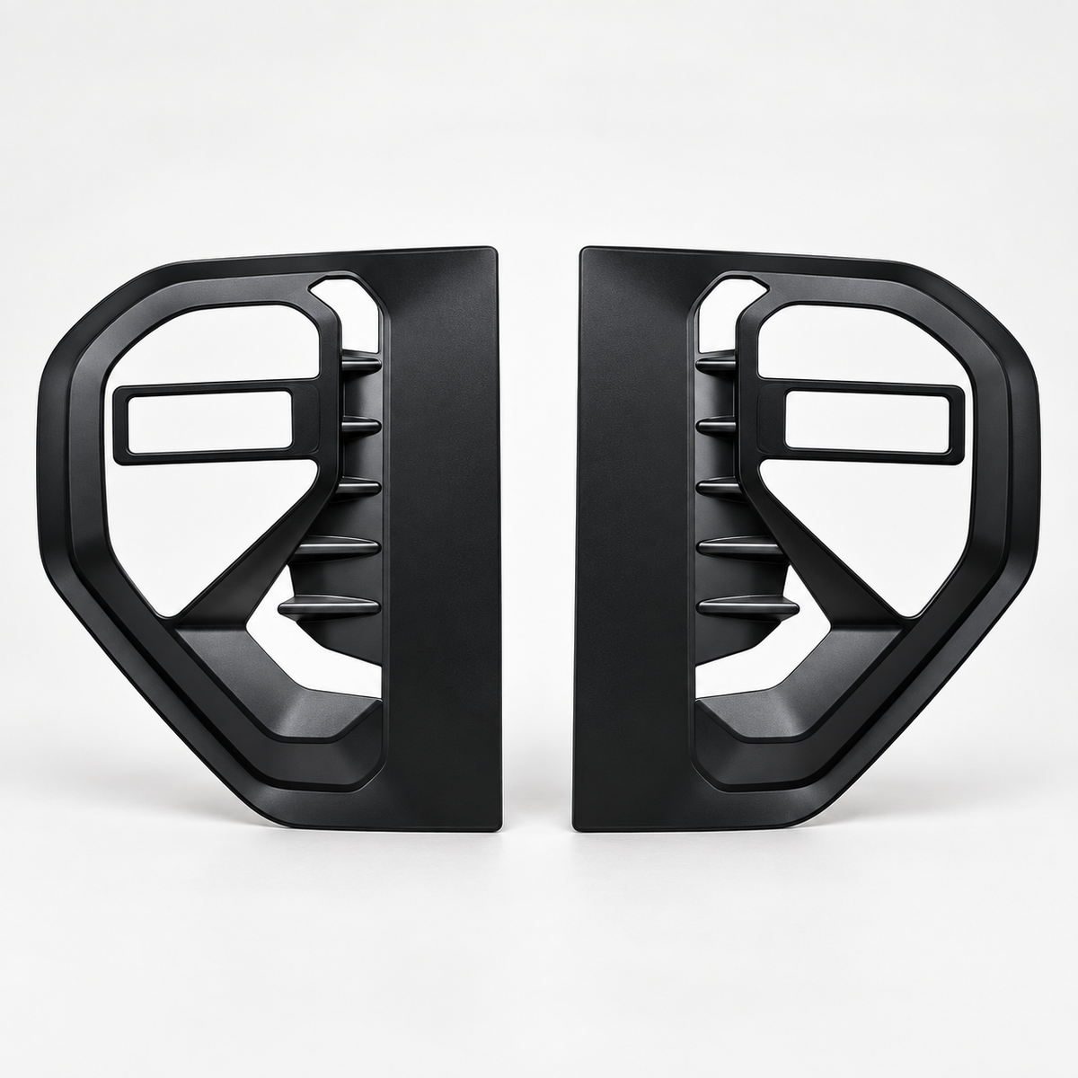 Logo-free matte-black side vent cover trim pair for Ford Ranger 2023 to 2026