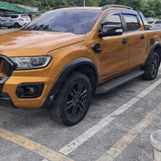 Ford Ranger double cab with slim black wheel arch extensions