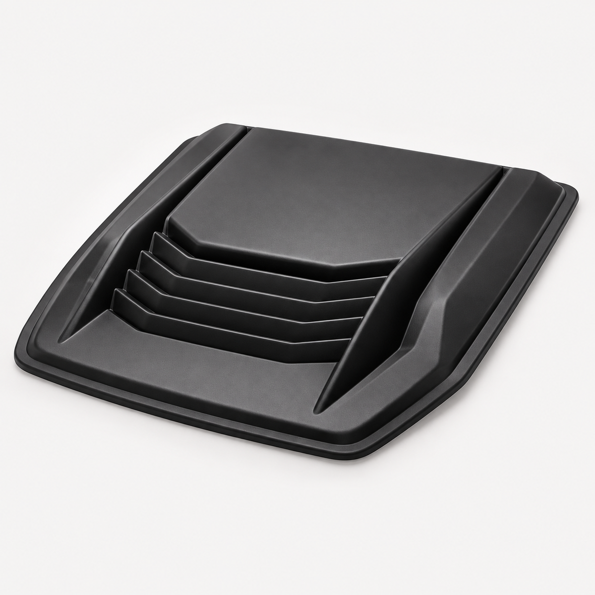Matte-black cosmetic bonnet scoop cover for Ford Ranger T7 and T8
