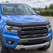 Matte black bonnet guard fitted to Ford Ranger T7 T8