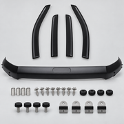 Complete Ford Ranger T7 T8 bonnet guard and four-piece window visor kit with fittings