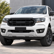 Ford Ranger T8 with matte-black fog-light surround covers installed