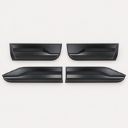 Four-piece matte-black side door moulding kit for Ford Ranger T9 double cab