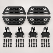 Four-door Jeep mini side-step kit with four platforms, brackets and hardware