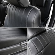 Suzuki Jimny Nappa-style seat cover stitching and material detail