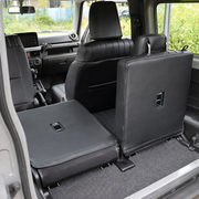 Suzuki Jimny fitted seat covers with split rear seats folded