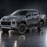 Mitsubishi L200 Triton 2019 to 2023 fitted with matte black 55mm fender flares