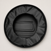 Rear construction detail of Suzuki Jimny hard spare wheel cover